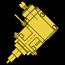 Geared-Up Axial H=200 - 23,200 rpm - External & Coolant Through, ER16 & ER16
