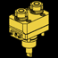 Radial Double Geared-Up Driven Tool - 12,000 rpm -  ER25x2