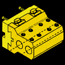 Axial 2+2 Position Upright Boring Bar Holder - 1” (dovetail base)