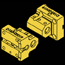 Boring Bar Holder for Lower Turret, H=45, 20mm