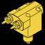 Double Axial Driven Live Tool, L=44, with Tenon D=40, ER16