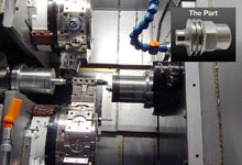 Polygon cut w/sub on main spindle, Rapido