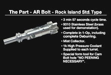 Rapido - AR-Bolt Machined in 1-Op - 3:57